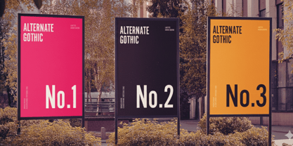 Alternate Gothic Font Poster 4